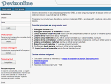 Tablet Screenshot of enel.devizonline.ro